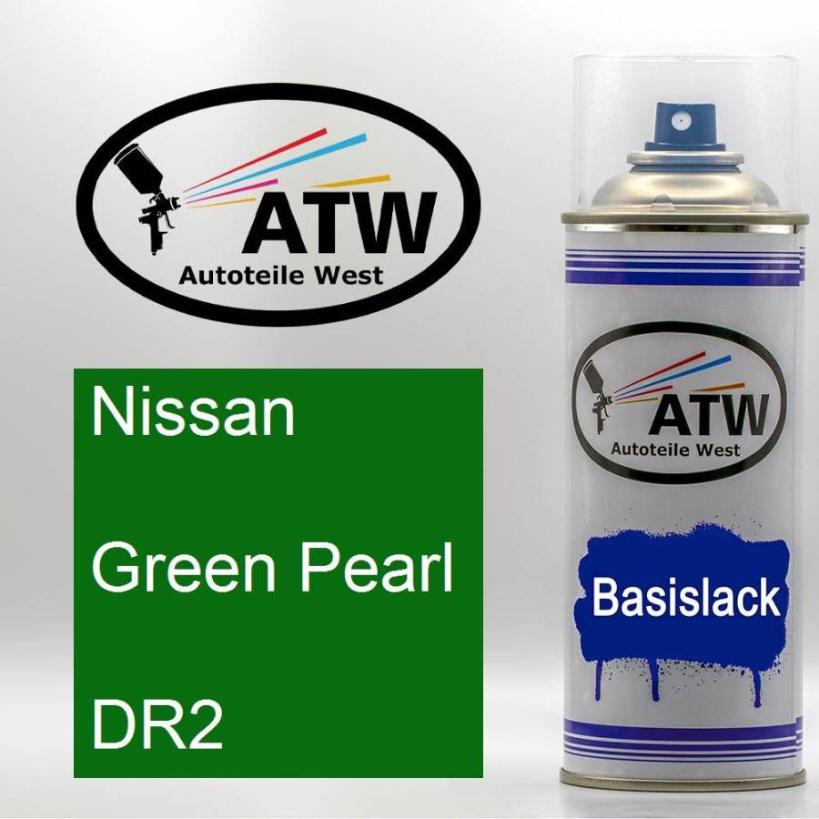 Nissan, Green Pearl, DR2: 400ml Sprühdose, von ATW Autoteile West.